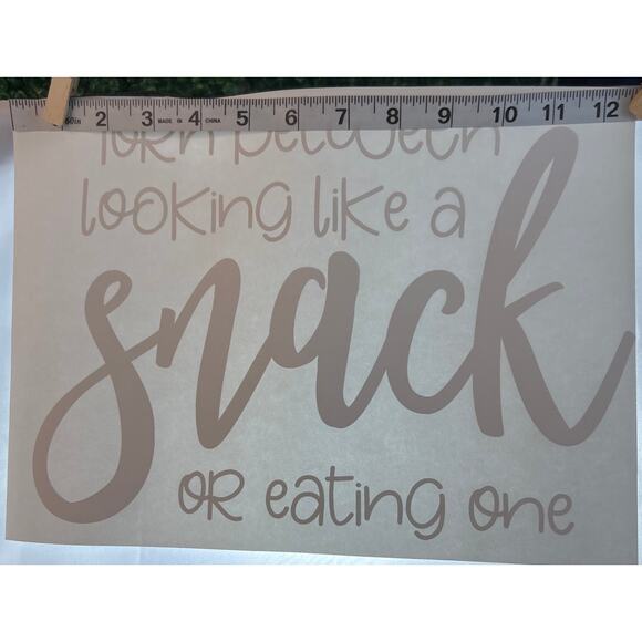 New Heat TransferFunny Torn Between Looking Like A Snack Or Eating One Craft - Picture 3 of 4